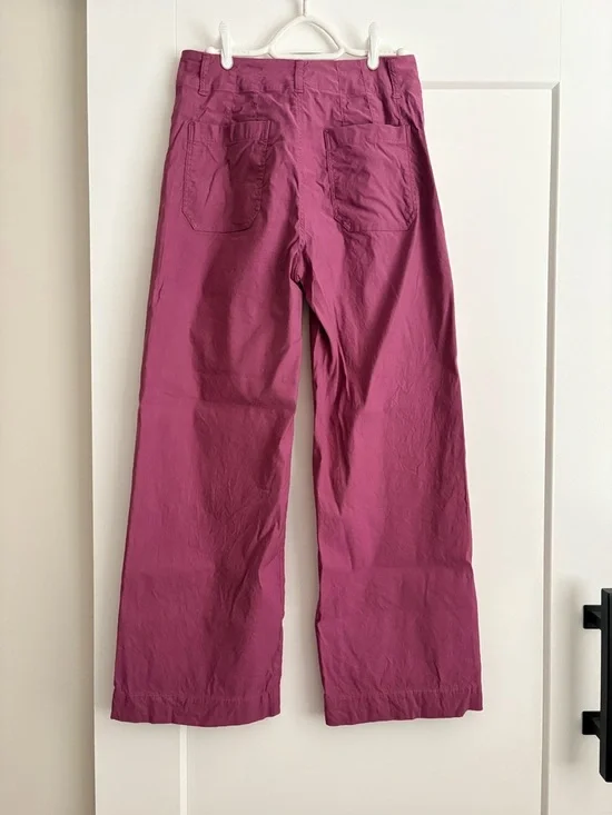 Maeve Raspberry Wide Leg Trousers - Picture 2 of 3